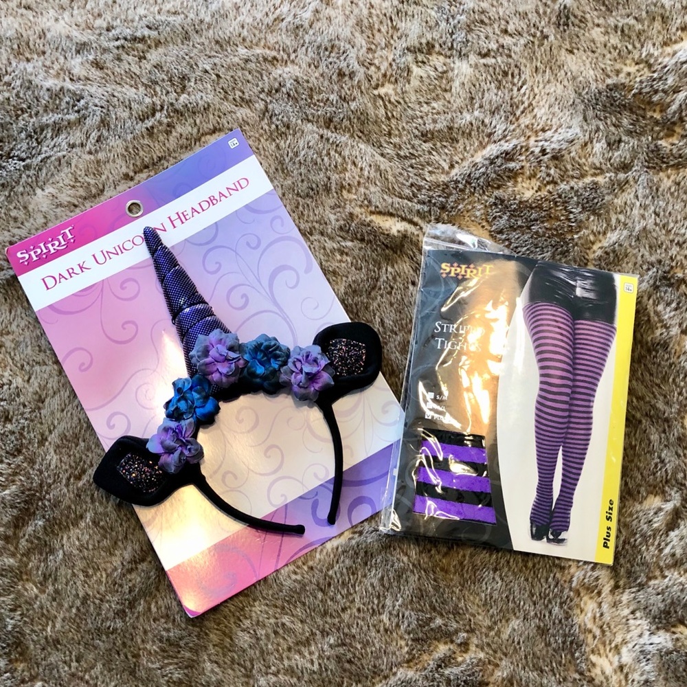 Dark Unicorn Headband and Tights